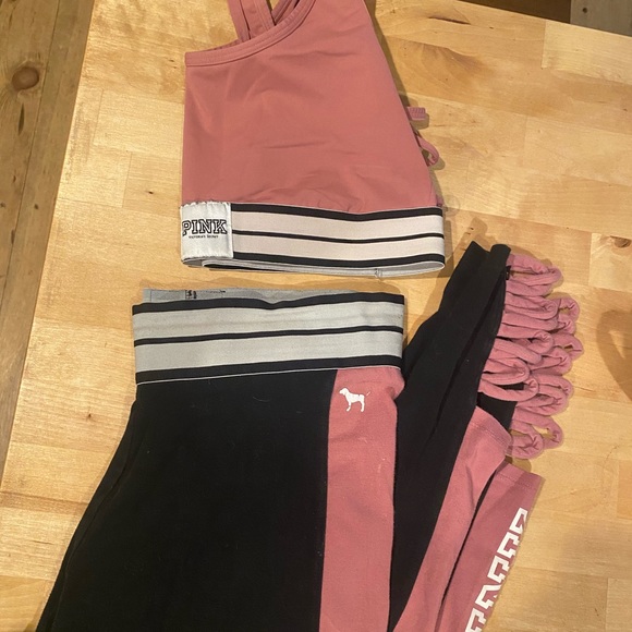 PINK Victoria's Secret Pants - PINK matching sports bra and leggings set